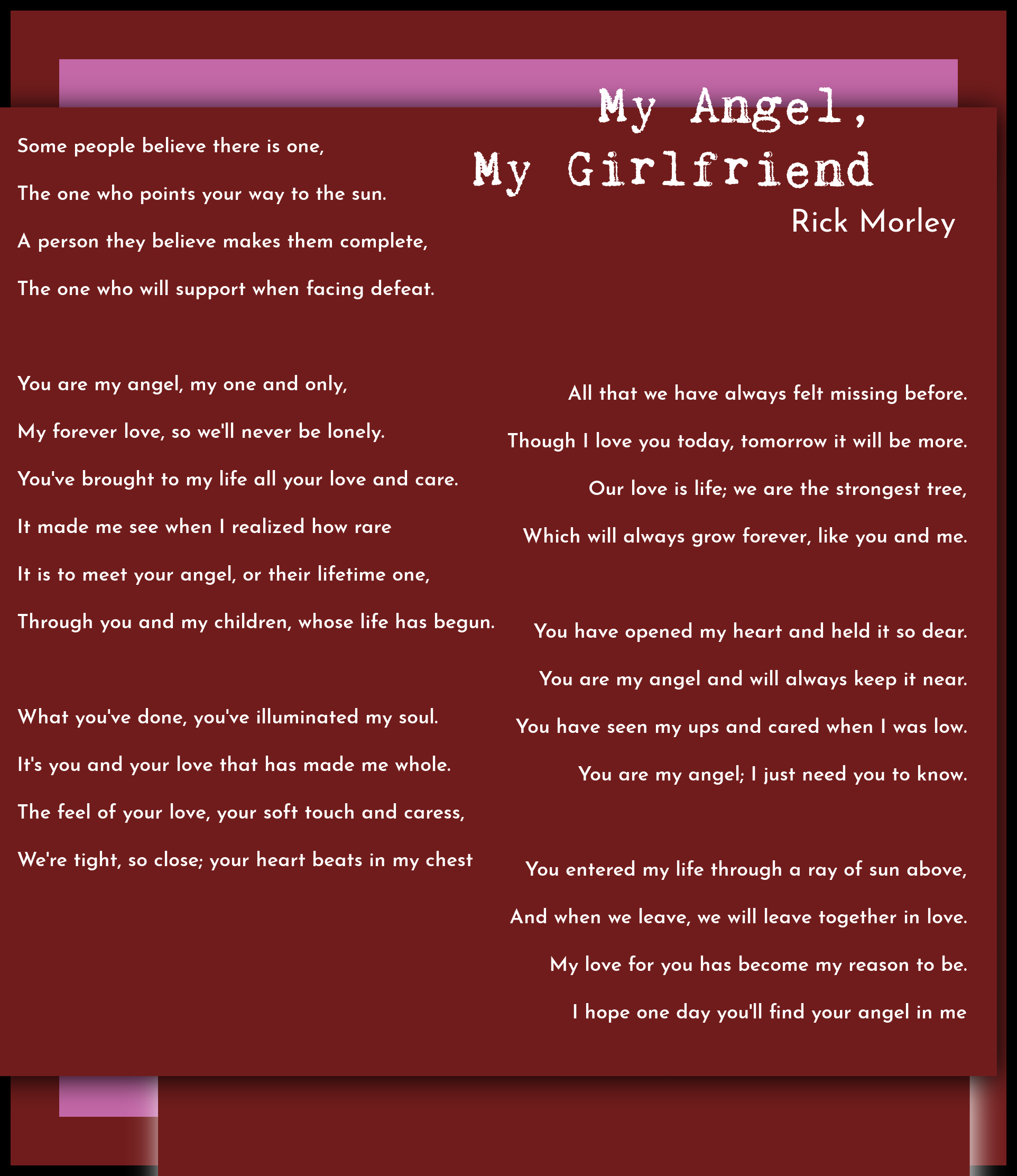 romantic poems for your girlfriend