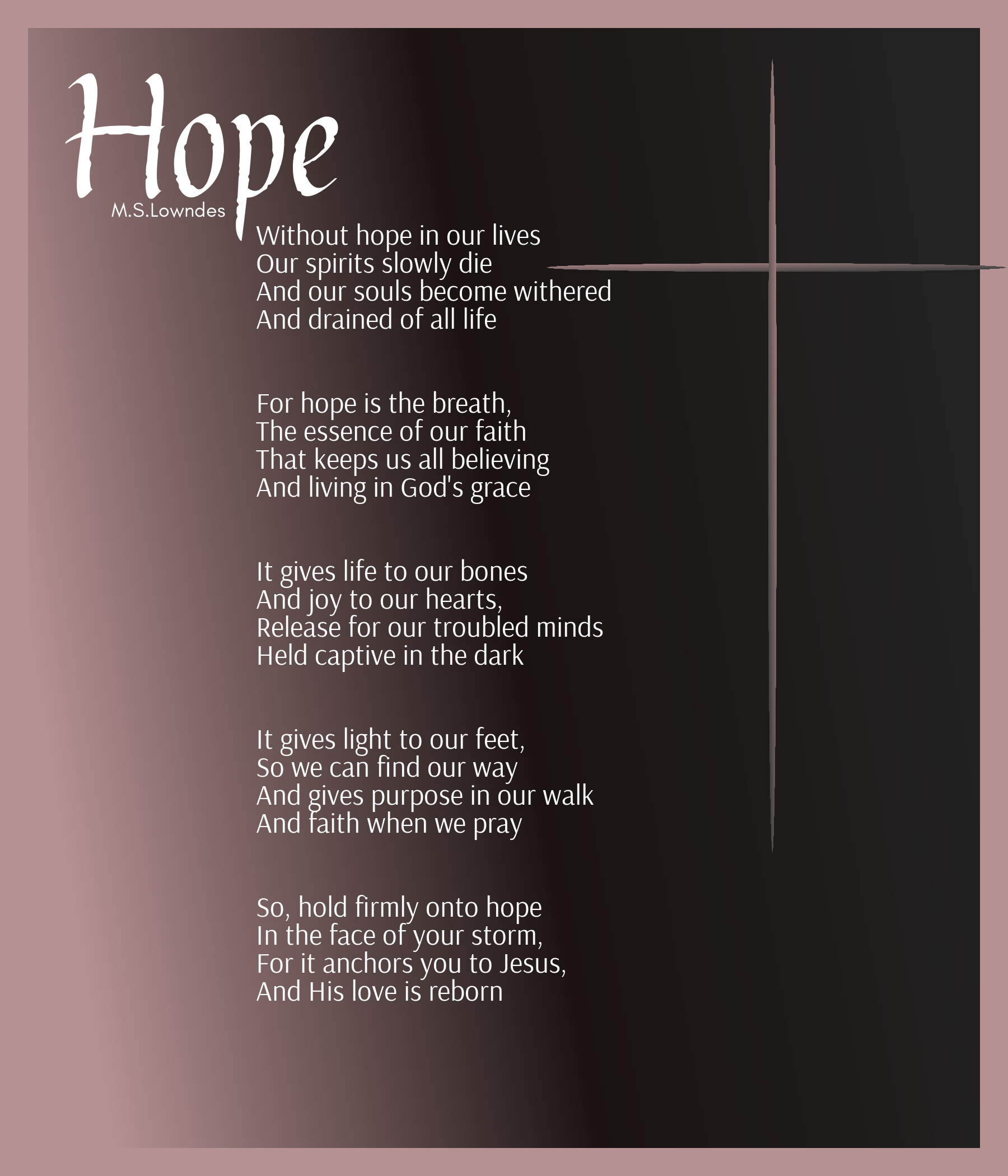 Hope M S Lowndes Christian Poetry