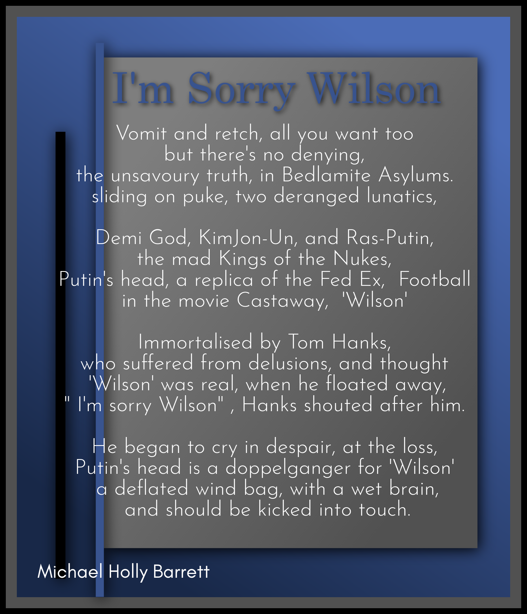 Im Sorry Wilson Michael Holly Barrett Poetry For All Seasons And Emotions 2075